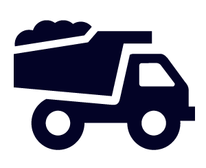 Illustration of a haul truck